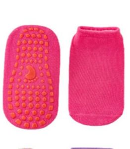 ถุงเท้าเด็ก ถุงเท้ากันลื่นของ เด็ก 1-5 ขวบ สีชมพู