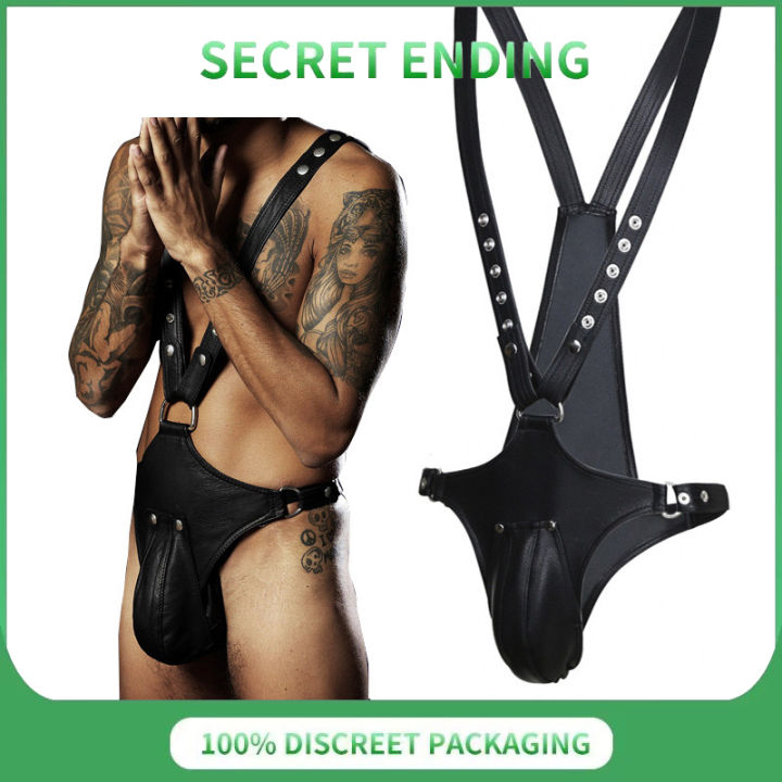 Sex Toys Sm Sex Shoulder Strap Pants Men's Style Sex Bondage Birdcage  Leather Pants A162 | Lazada PH