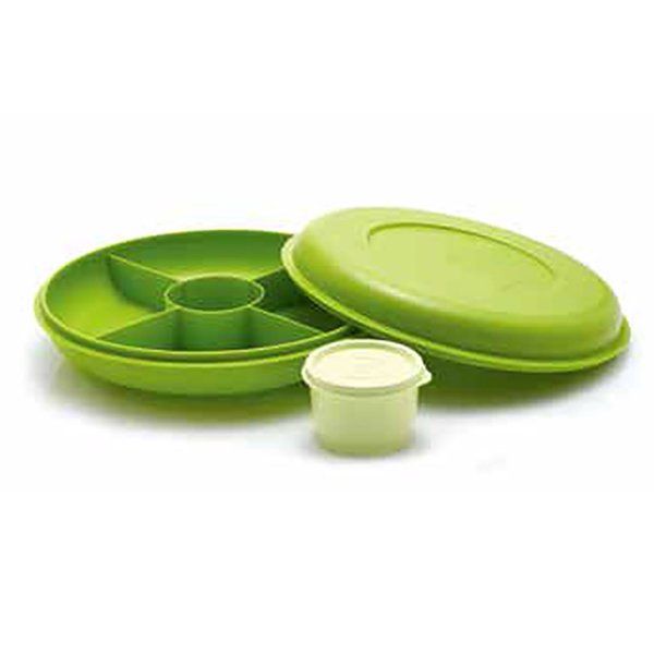 Tupperware Small Serving Center Hijau Prasmanan
