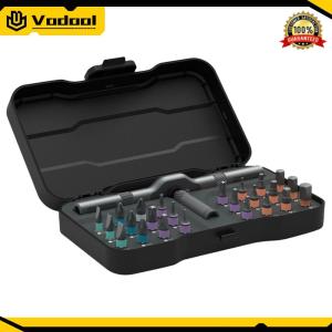 DIY Screwdriver 24 in 1 W/ Detachable Ratchet Handle DIY Ratchet Screwdriver Set for Furniture Computer Bicycle