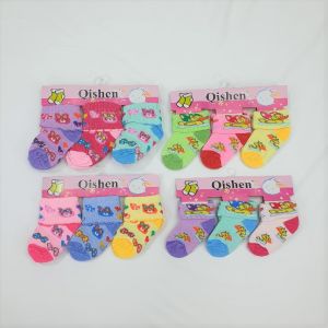 3 Pasang Kaos Kaki Bayi Perempuan Kaos Kaki Anak Cewek 0-12 BULAN