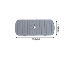MMLUCK Durable 1Pcs Mildew Proof Water Ripples Faucet Splash Countertop Protector Faucet Mat Sink Splash Pad Water Catcher Mat
