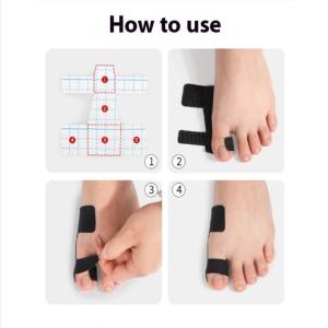 YAFEN 10PCS Waterproof Protective Tape Kinesiology Tape Hallux Valgus Big Toe Tape For Toe Straightener