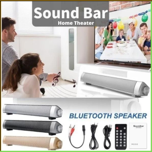 COD Portable Bluetooth Soundbar Home Theater with Remote Control LP S08 / Soundbar Super Bass Untuk Tv Soundbar Bluetooth Full Bass Speaker Untuk Tv Led Bass