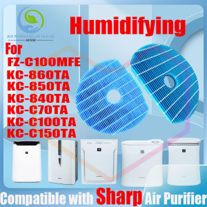 🔥Original and Authentic🔥Replacement Compatible with sharp FZ-C100MFE、KC-860TA、KC-850TA、KC-840TA、KC-C70TA、KC-C100TA、KC-C150TA Filter Air Purifier Accessories True Original HEPA&Active Carbon High-Efficiency H13 Antibacteria Virus