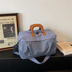 Japanese-style minimalist short-trip travel bag trendy lightweight large-capacity sports training and fitness bag commuter casual crossbody bag