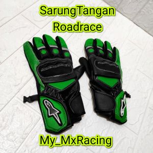 Sarung tangan roadrace kulit aseli kualitas premium bikers glove motor sarung tangan motor berkendara riding or drag or sunmori