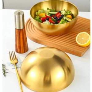 JUSTINLAU Salad Bowls Stainless Steel 15cm/20cm/25cm Soup Rice Noodle Ramen Bowl Mixing Bowls Food Container Kitchen Tableware2026