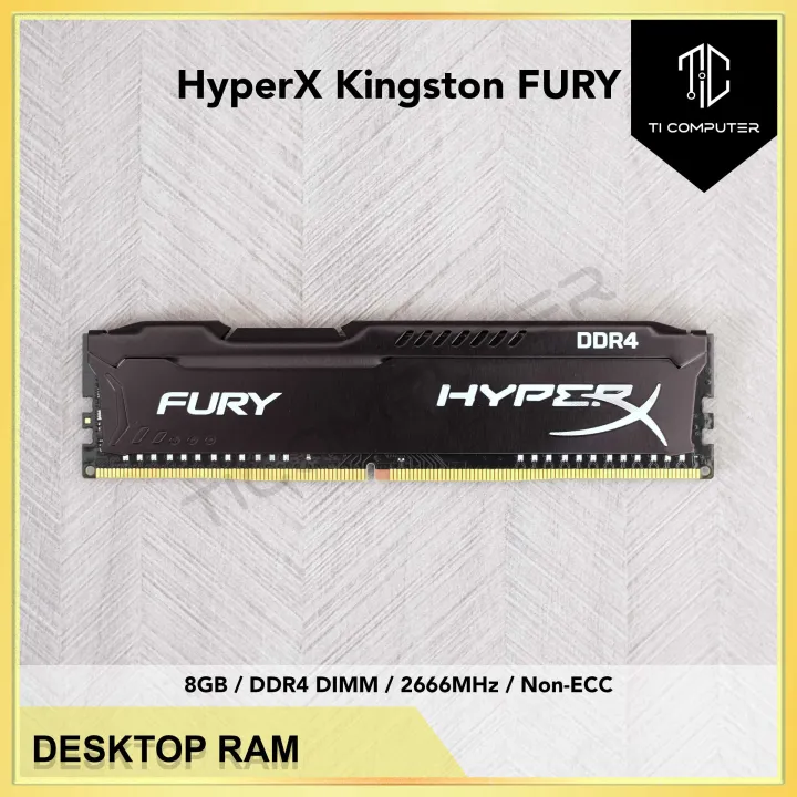 Used HyperX Kingston FURY XMP4 8GB DDR4 2666MHz PC4-21300 DIMM Desktop PC RAM