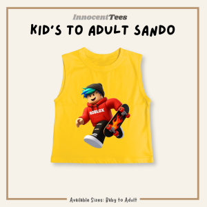 [INNOCENTTEES] Kid’s to Adult Sando Roblox Gamer  Sando Aesthetic Multi Color || KIDS SANDO || ADULT FREESIZE