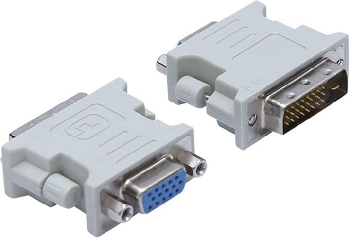 1Pc DVI to VGA Adapter DVI-I 24+5 Male to VGA HD15 Female Adapter