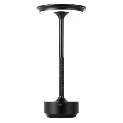 USB Rechargeable LED Desk Lamp Touch Dimming 3 Lighting color changeable Portable Type-C Charging Coffee Shop Bar Vintage Decoration Atmosphere Night Light Lamps
