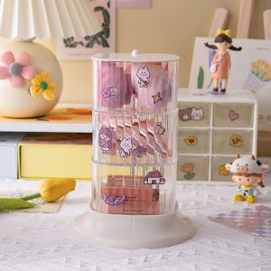 JUTBONG Dustproof With Cover Multi-layer Hairpin Ring Storage Case Jewelry Storage Box Bracelet Earring Holder Makeup Storage Rack