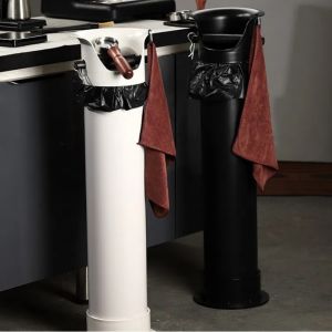 SZXBOGS Detachable Coffee Knock Box Easy To Clean High Capacity Coffee Crusher Bucket Removable Lid Coffee Grounds Container Restaurant Coffee Shop