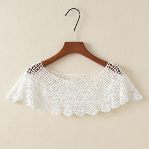 Kerah Baju Instan Wanita Kerah Palsu Lebar Bordir Fake Collar