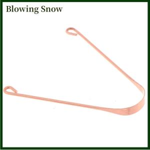 Blowing Tongue Scraper Cleaner Metal Cleaning Scraper for Men/Women Tongue Toothbrush