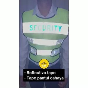 READY STOCK MALAYSIA Reflective Safety Vest High Quality Security Vest Reflective Security Guard Vest