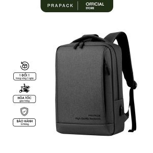 Balo Công Sở Đựng Laptop 15.6 inch Có Cổng Sạc USB Và Trượt Nước Cao Cấp - BL198