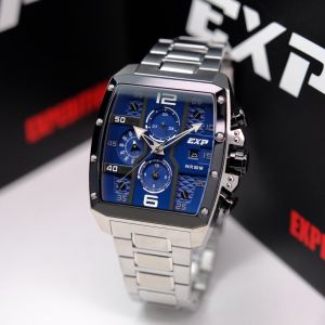 Jam Tangan Pria Expedition E 6636 EXP 6636 E 6782 EXP 6782 Original Garansi Resmi 1 Tahun - Stainless Steel & Leather