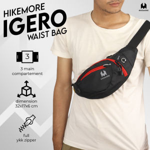 Waist Bag Tas Pinggang Selempang Fashion Pria Wanita Hikemore Igero
