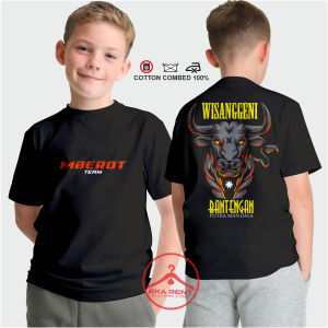 Kaos Anak Umur 1-13 Tahun Bantengan Mberot Putra Mandala Lengan Pendek