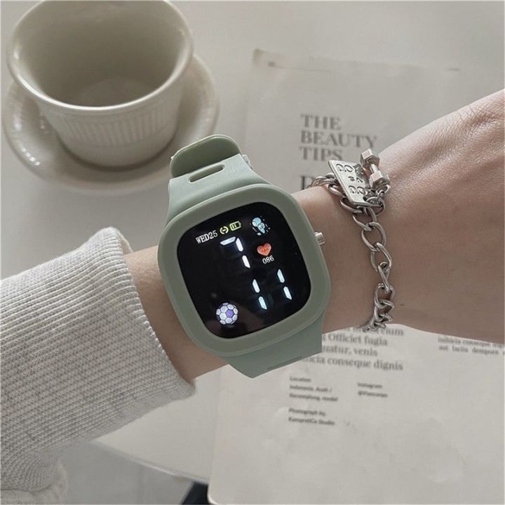 Macaron Color Square Digital Watch | Lazada