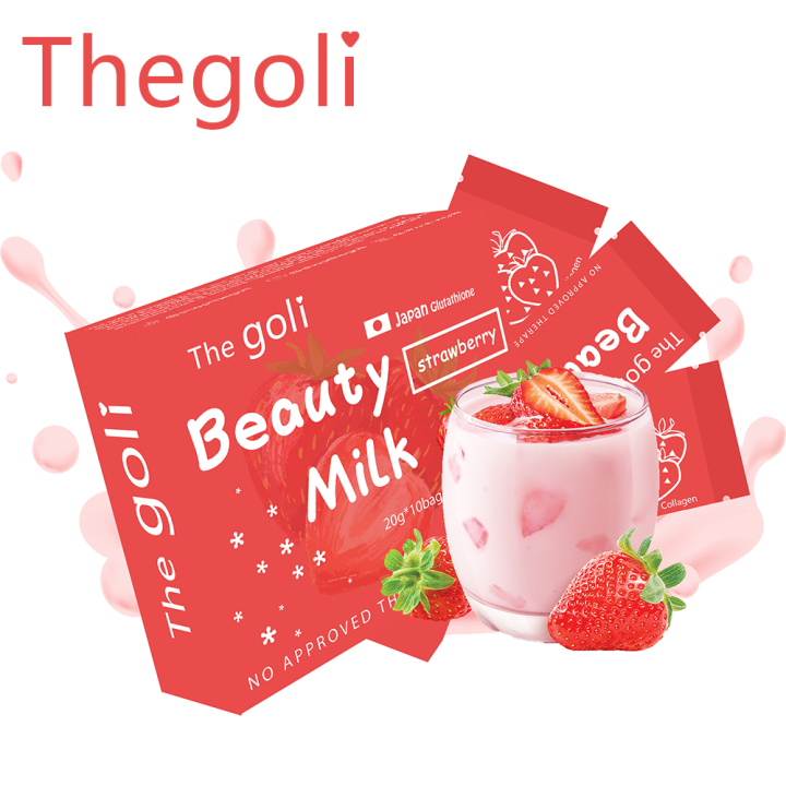 Thegoli Beauty Milk Collagen Premium Japanese Glutathione Strawberry  Collagen Drink Beauty milk Probiotics Skin Revitalizing Probiotics  Hydrolyzed Collagen Powder Vitamin C And Collagen - Lazada | Lazada PH