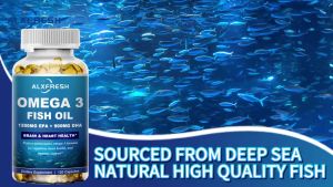 Alxfresh Omega 3 Fish Oil –3600mg High EPA 1300mg DHA 900mg - Non-GMO Gluten Free Dietery Supplement