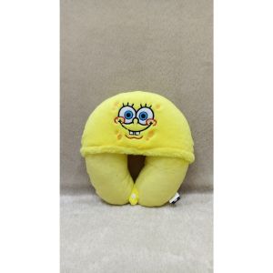 Bantal Leher Hoodie Spongebob Mr Crab HeadrestTopi Karakter Spongebob