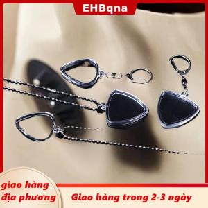 [COD] EHBqna 3PF Ship within 24 hours Guitarist lưu trữ guitar chọn hộp bộ sưu tập rõ ràng chủ Keyring Túi hình trái tim chọn kích thước trường hợp phụ kiện âm nhạc