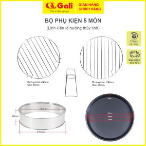 Bộ phụ kiện Lò nướng thủy tinh Gali – Chính hãng chất lượng cao giá tốt