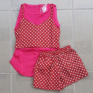 STP Setelan Katun Anak Cewek Perempuan Flower Kids 1-3 Tahun ACS