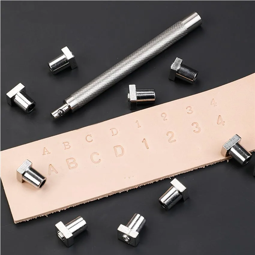 Local delivery】 36Pcs/set Steel Punch Alphabet Letter Number