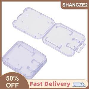 【E-WOITD】 10pcs CLEAR Plastic Memory Card Case Micro SD TF Card Storage BOX Protection