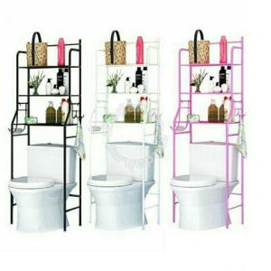 PROMO Rak Toilet Organizer Serbaguna WC Tissue Sabun Kloset Wadah Penyimpanan Perlengakapan Kamar Mandi Rak Minimalis MTJ-2 HITAM MTJ-2 PUTIH MTJ-2 PINK                 MTJ-2 HITAM MTJ-2 PUTIH