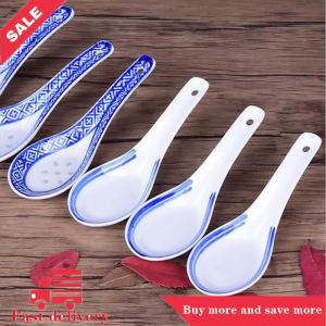 [COD] 1pcs Ceramic Spoon China Soup Spoon Stir Soup Spoons for Soup And Rice Kitchen