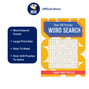 Word Search Book Geometric with 100+ Large Print Puzzles 126 Pages For Kids & Adults