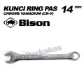 BISON Kunci Ring Pas 14 mm Ringpas 14mm Combination Wrench Kunci Ring. 