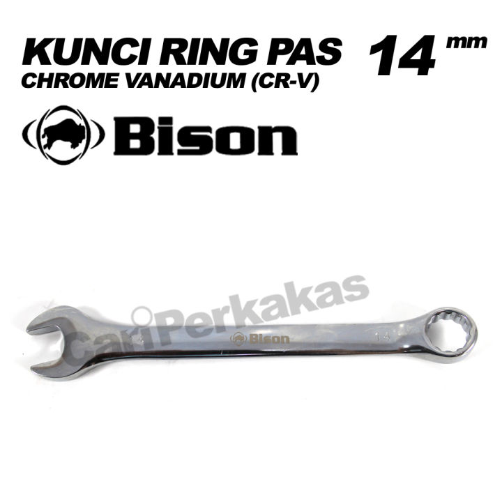 BISON Kunci Ring Pas 14 mm Ringpas 14mm Combination Wrench Kunci Ring