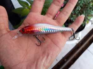 Umpan minnow lure sinking 115gr 98Cm Red