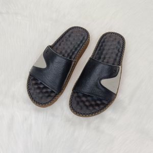 Dép Nam Quai Ngang Da Bò Thời Trang Trẻ  Dép da nam  Đế Đúc 3cm may tay thủ công