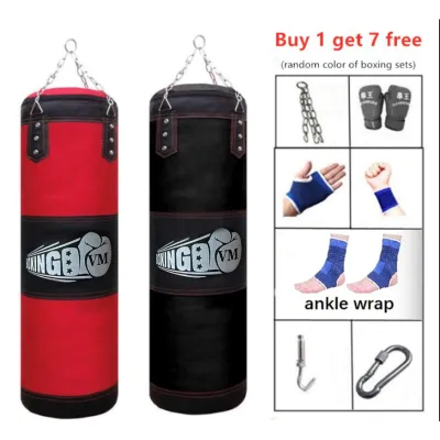 80cm/100cm/120cm Training Hook Kick Sandbag Fight Sand Punch Punching Bag Buy 1 Free 7