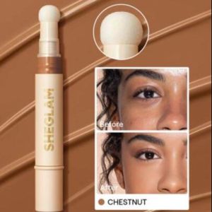 SHEGLAM Sponge Head Applicator Matte Liquid Concealer Long-Lasting Brightening Buildable Face Makeup Cosmetics