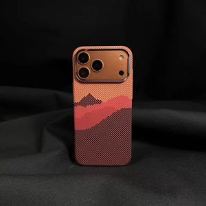 Mountain Water Pattern Protective Cover for iPhone 17 16 15 Pro Max Hard PC Magnetic Case Camera Lens Full Ring Phone Capinhas