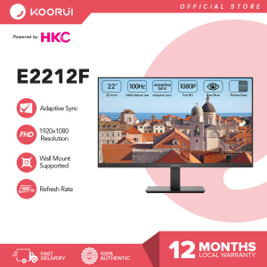 Koorui E2212F 22 Inch VA Panel FHD 1080P/Full HD 100HZ 6ms 99%sRGB Flicker-Free Low Blue Light Computer PC Office Design Monitor / 22N1 (powered by HKC) Computer Monitor 21.5" 75HZ 1920*1080 VGA HDMI Interface 99% sRGB