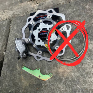 paket kaliper vario beat scoopy piringan lebar 260mm model galfer vietnam kaliper samurai 2 piston plus breket