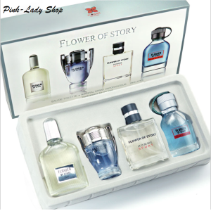 Set 4 Chai Nước Hoa Nam FLOWER OF STORY Cao Cấp 25ml x 4 Chai