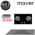 Mayer MMSS882HI/MMGH882HI  86 cm 2 Burner Stainless Steel / Glass Gas Hob 2 YEARS LOCAL MANUFACTURER  WARRANTY. 