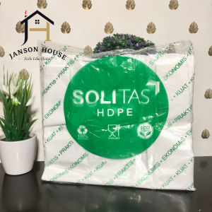 Kantong Plastik Kresek Putih Tebal Ukuran 24 x 42 cm Isi 50 Lembar