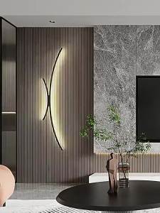 Minimalist Creative Moon-Shaped Bedroom Bedside Lamp Stairway Corridor Wall Lamp Living Room Sofa Background Wall Light